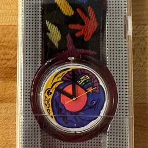 VTG Swatch Watch Pop "Color Story" tribal, NEW IN BOX, Never Used or Worn UNISEX